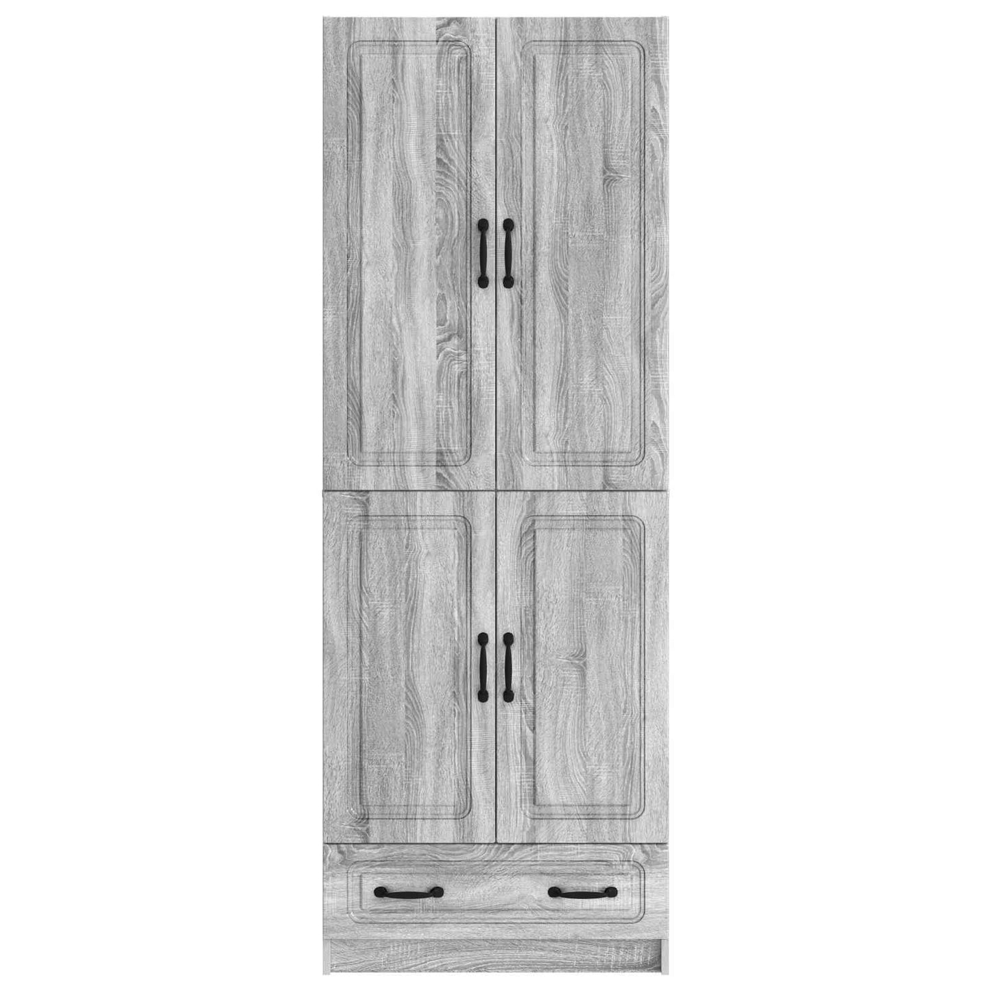 vidaXL Cabinet Set 2 pcs Grey Sonoma Engineered Wood