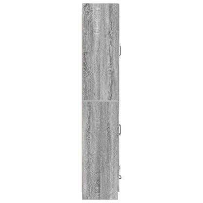 vidaXL Cabinet Set 2 pcs Grey Sonoma Engineered Wood