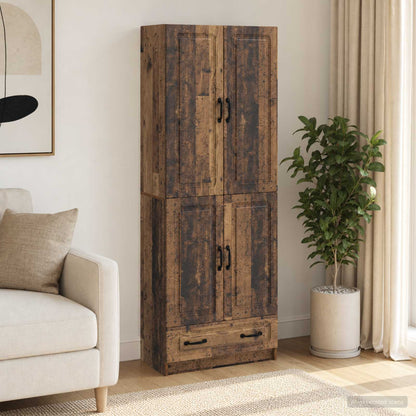 vidaXL Cabinet Set 2 pcs Old Wood Engineered Wood