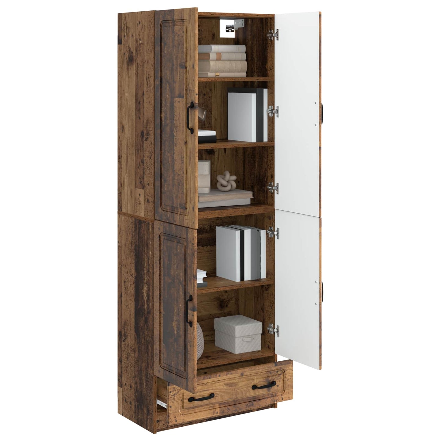 vidaXL Cabinet Set 2 pcs Old Wood Engineered Wood