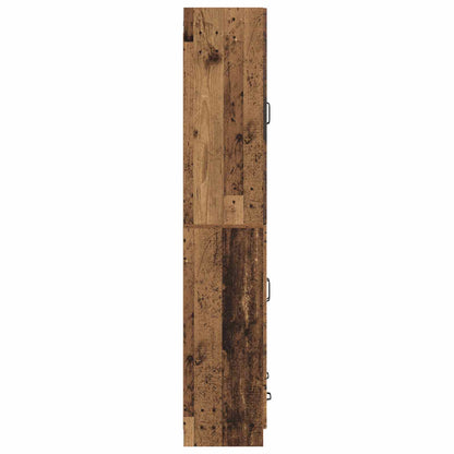 vidaXL Cabinet Set 2 pcs Old Wood Engineered Wood