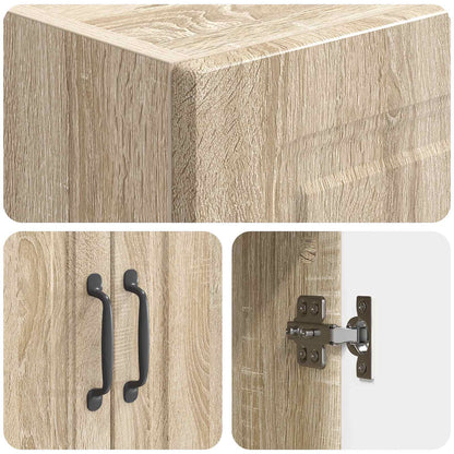 vidaXL Cabinet Set 2 pcs Sonoma Oak Engineered Wood