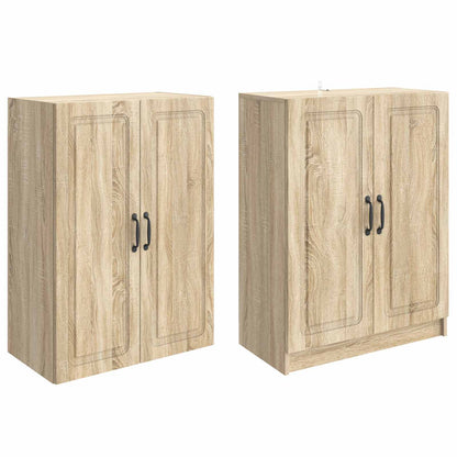 vidaXL Cabinet Set 2 pcs Sonoma Oak Engineered Wood