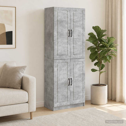 vidaXL Cabinet Set 2 pcs Concrete Grey Engineered Wood
