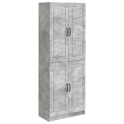 vidaXL Cabinet Set 2 pcs Concrete Grey Engineered Wood