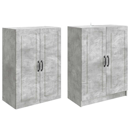 vidaXL Cabinet Set 2 pcs Concrete Grey Engineered Wood