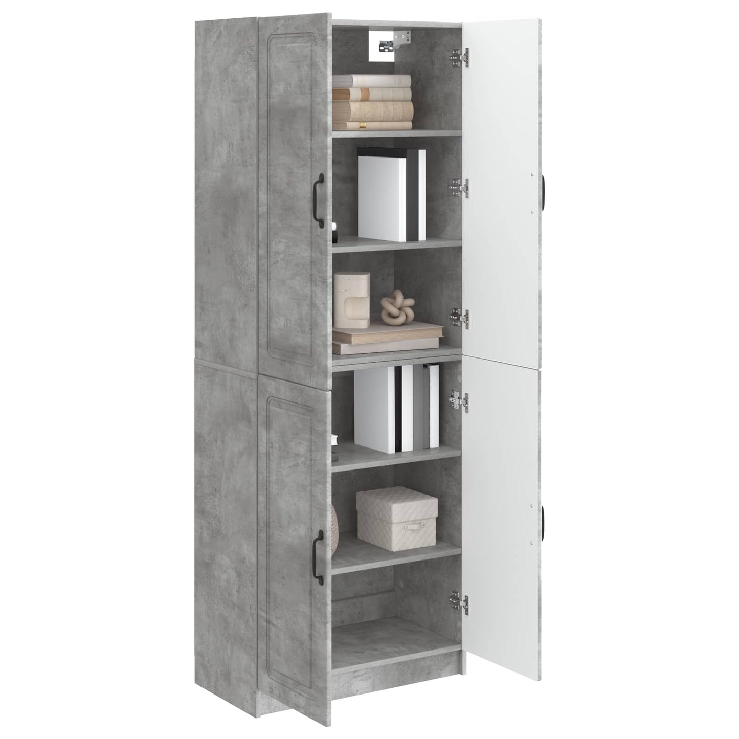 vidaXL Cabinet Set 2 pcs Concrete Grey Engineered Wood