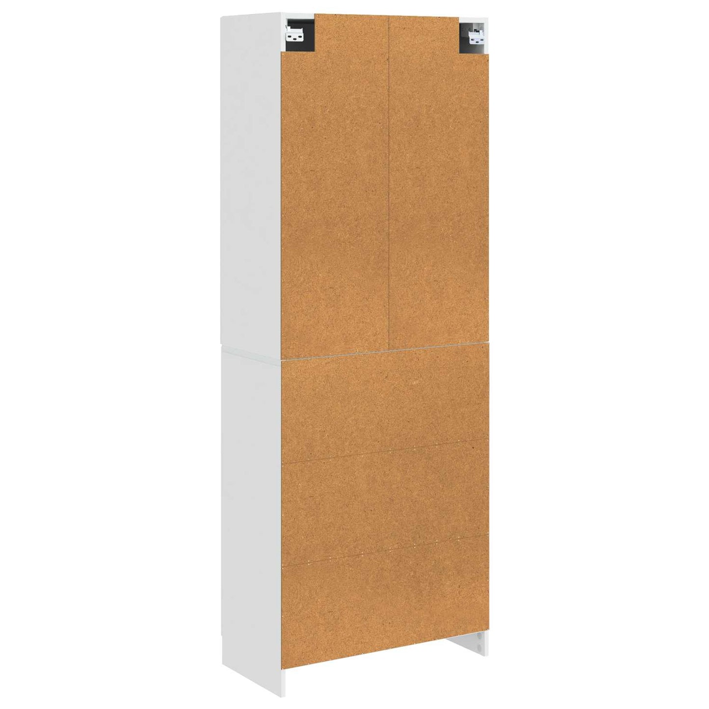 vidaXL Cabinet Set 2 pcs High Gloss White Engineered Wood