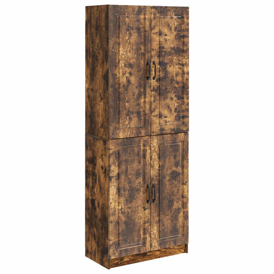 vidaXL Cabinet Set 2 pcs Smoked Oak Engineered Wood