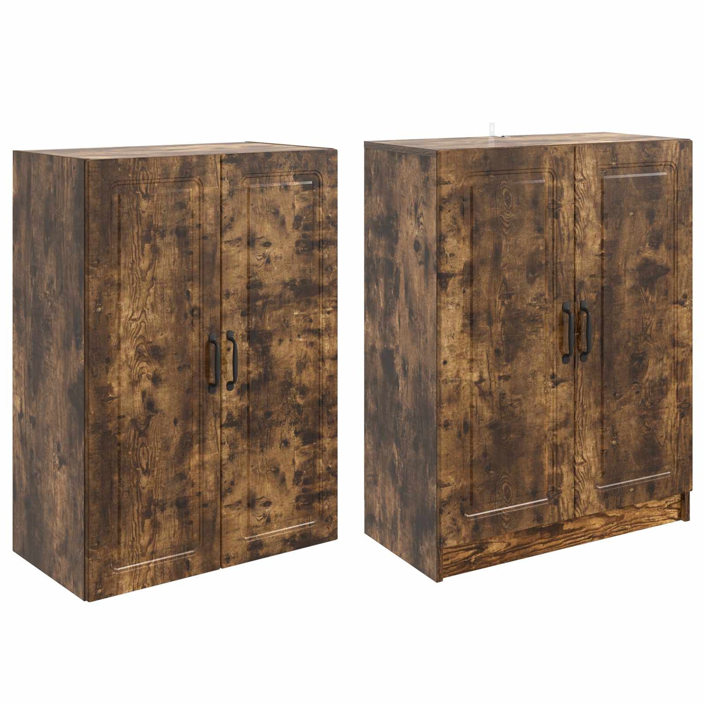 vidaXL Cabinet Set 2 pcs Smoked Oak Engineered Wood