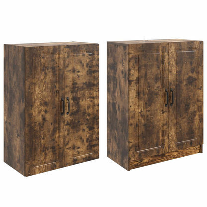 vidaXL Cabinet Set 2 pcs Smoked Oak Engineered Wood
