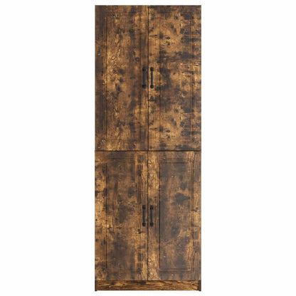 vidaXL Cabinet Set 2 pcs Smoked Oak Engineered Wood
