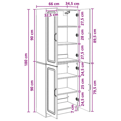 vidaXL Cabinet Set 2 pcs Engineered Wood