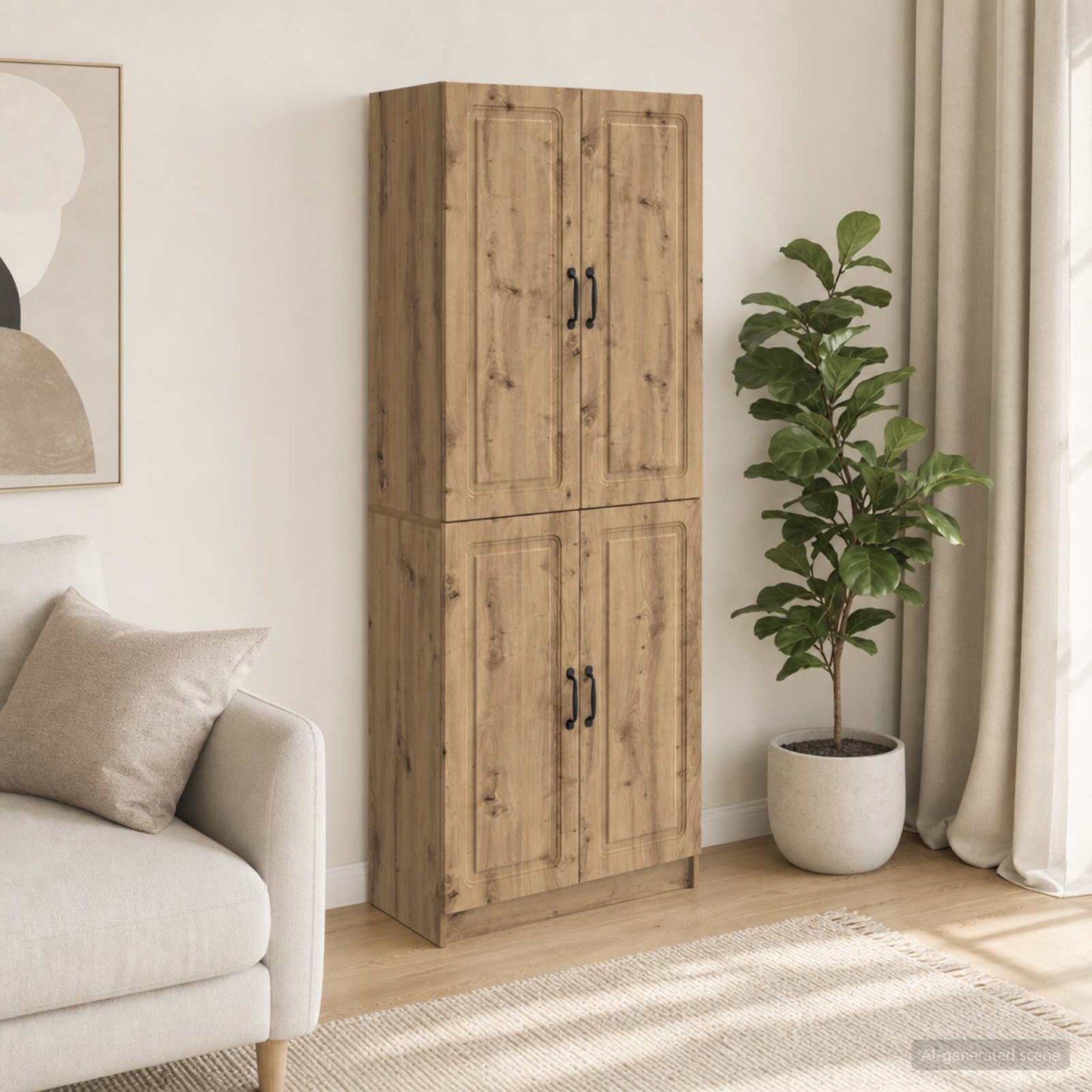 vidaXL Cabinet Set 2 pcs Engineered Wood