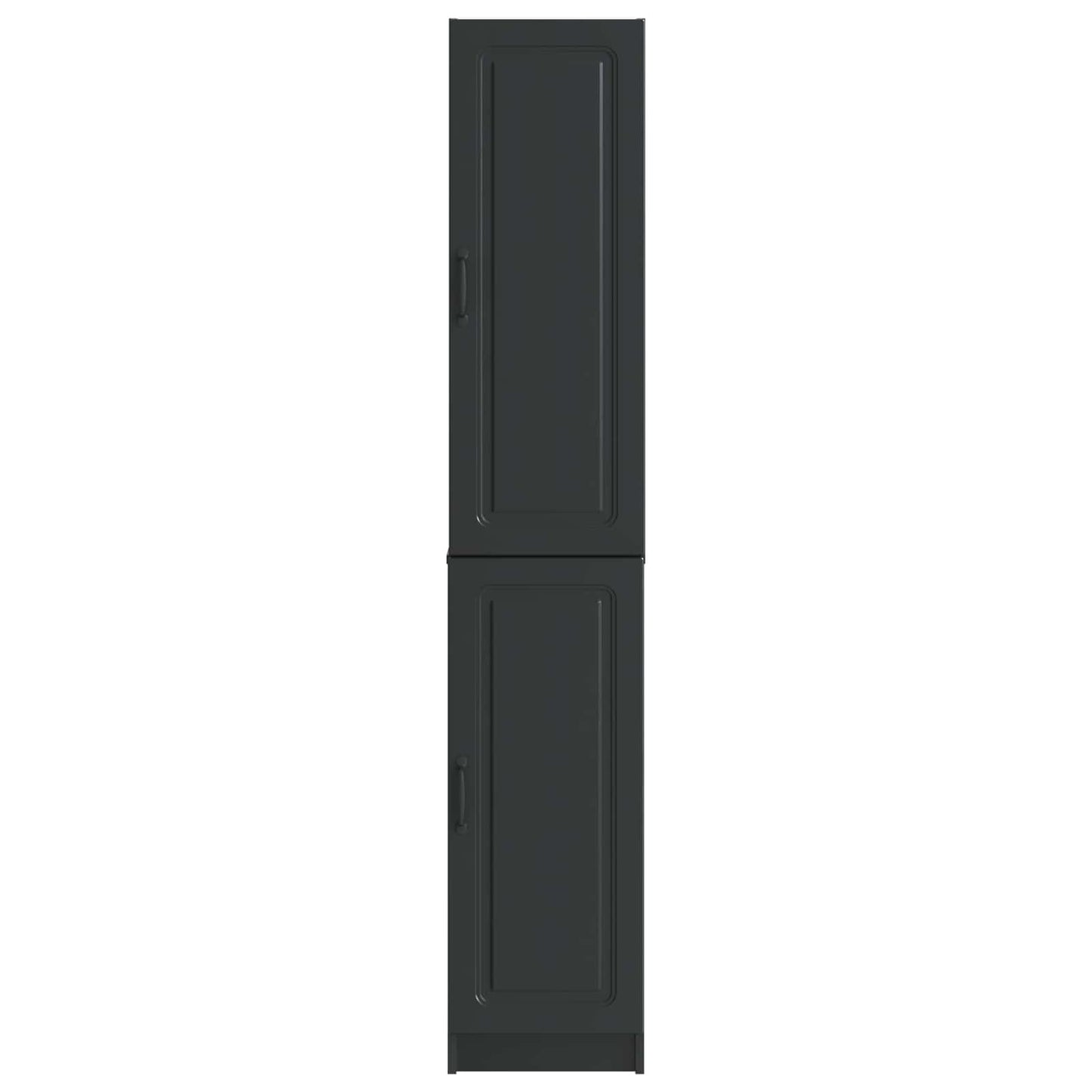 vidaXL Cabinet Set 2 pcs Black Engineered Wood