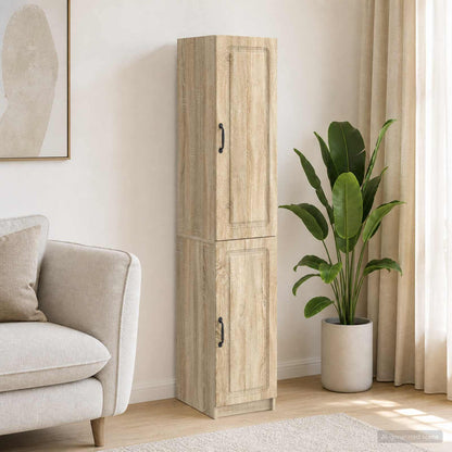 vidaXL Cabinet Set 2 pcs Sonoma Oak Engineered Wood