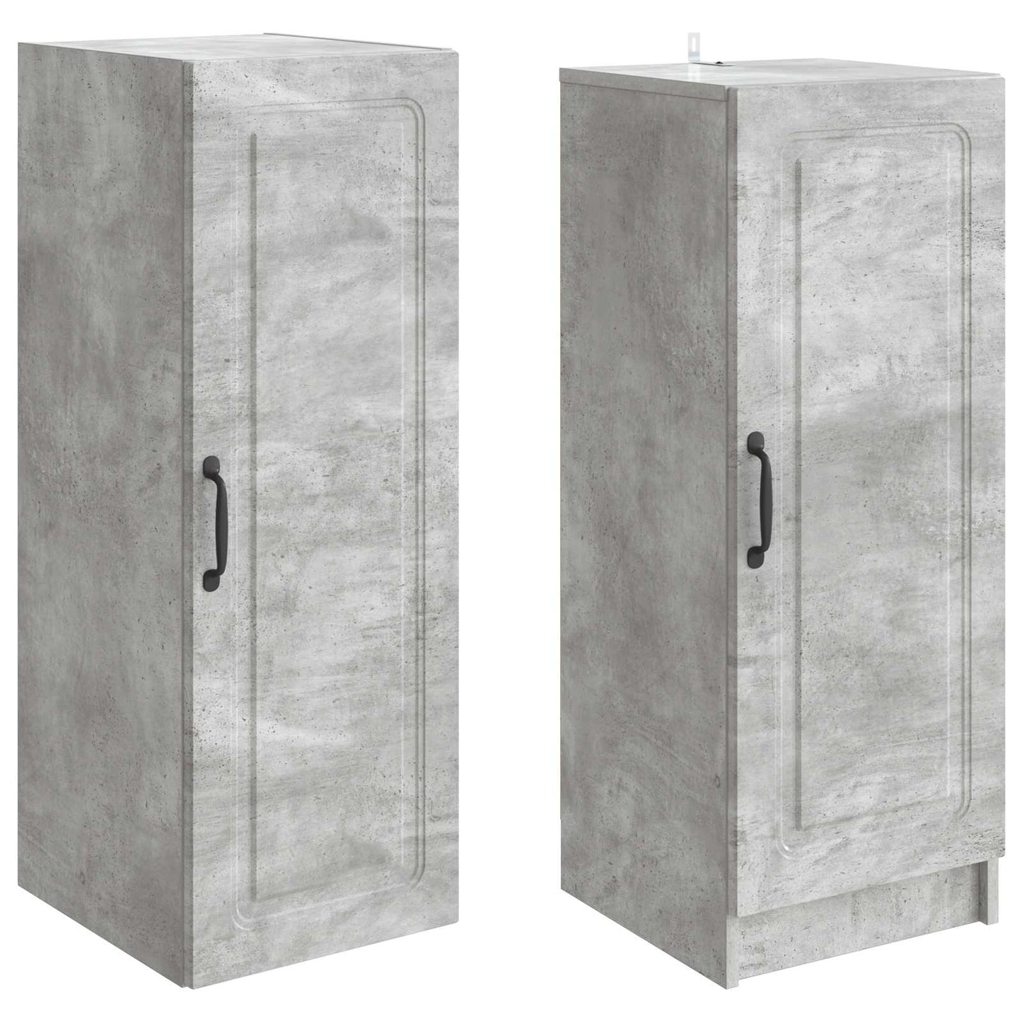 vidaXL Cabinet Set 2 pcs Concrete Grey Engineered Wood