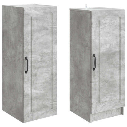 vidaXL Cabinet Set 2 pcs Concrete Grey Engineered Wood