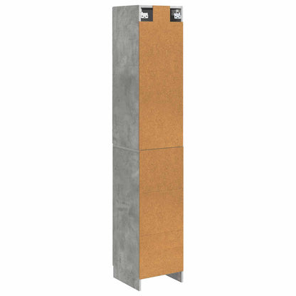 vidaXL Cabinet Set 2 pcs Concrete Grey Engineered Wood