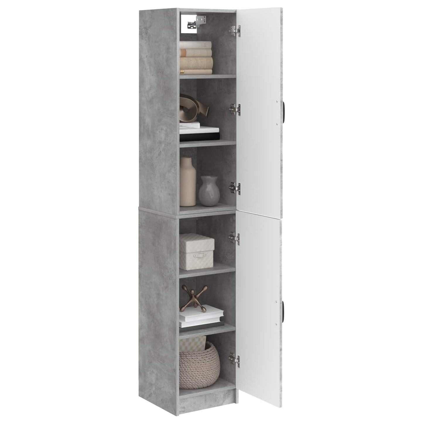 vidaXL Cabinet Set 2 pcs Concrete Grey Engineered Wood