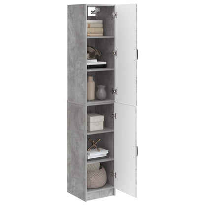 vidaXL Cabinet Set 2 pcs Concrete Grey Engineered Wood