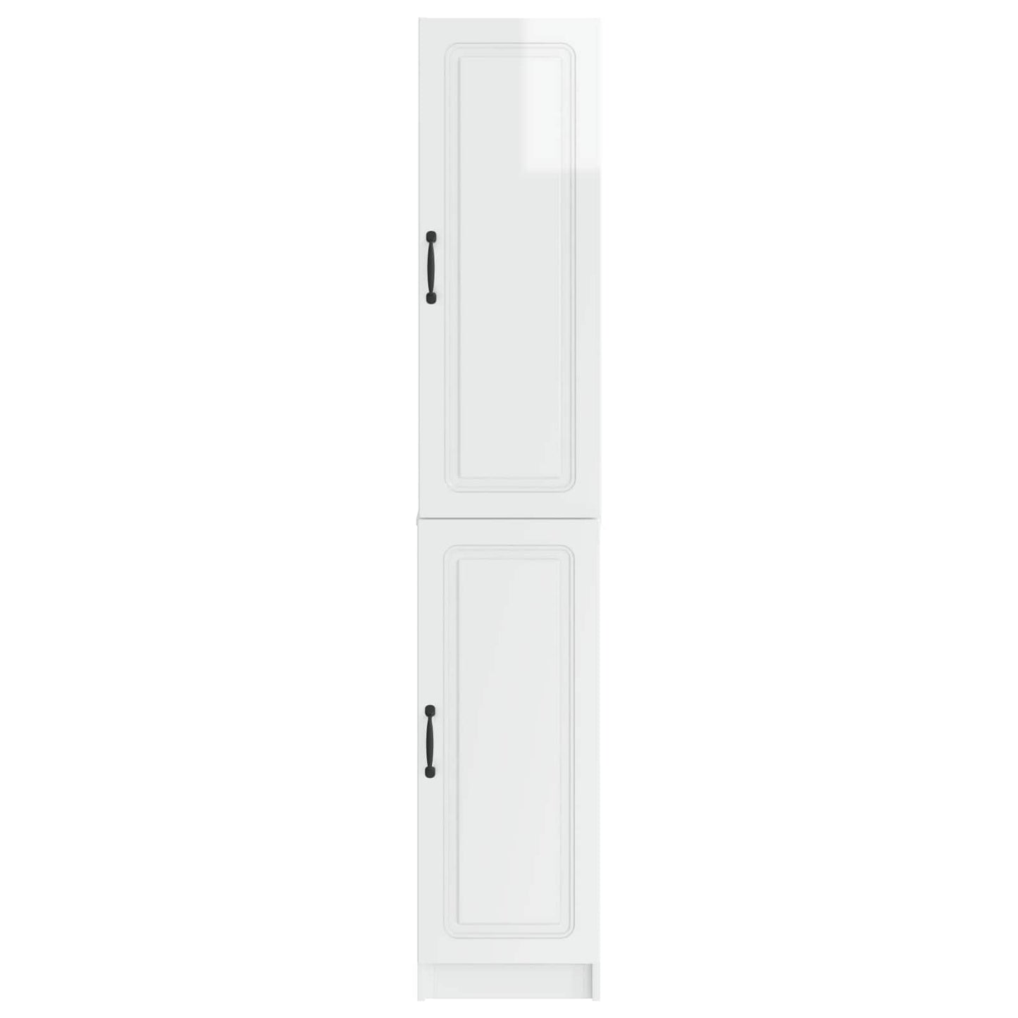 vidaXL Cabinet Set 2 pcs High Gloss White Engineered Wood