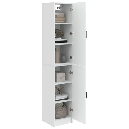 vidaXL Cabinet Set 2 pcs High Gloss White Engineered Wood