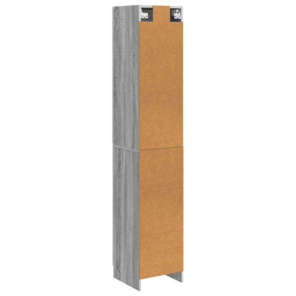 vidaXL Cabinet Set 2 pcs Grey Sonoma Engineered Wood