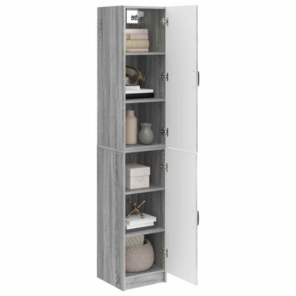 vidaXL Cabinet Set 2 pcs Grey Sonoma Engineered Wood