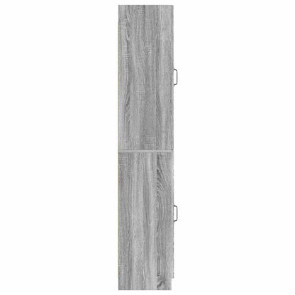 vidaXL Cabinet Set 2 pcs Grey Sonoma Engineered Wood
