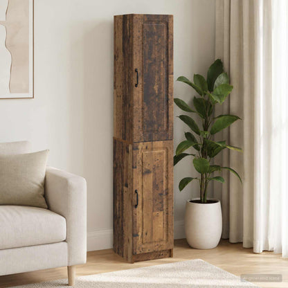 vidaXL Cabinet Set 2 pcs Old Wood Engineered Wood