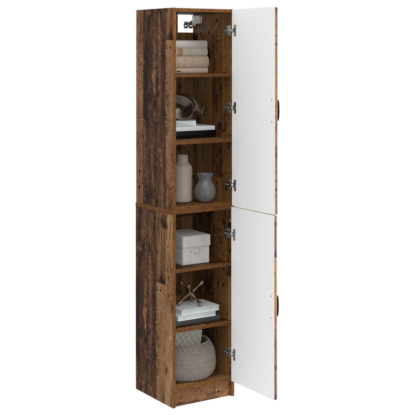 vidaXL Cabinet Set 2 pcs Old Wood Engineered Wood