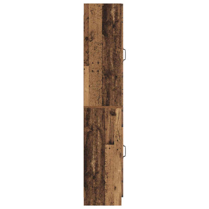 vidaXL Cabinet Set 2 pcs Old Wood Engineered Wood