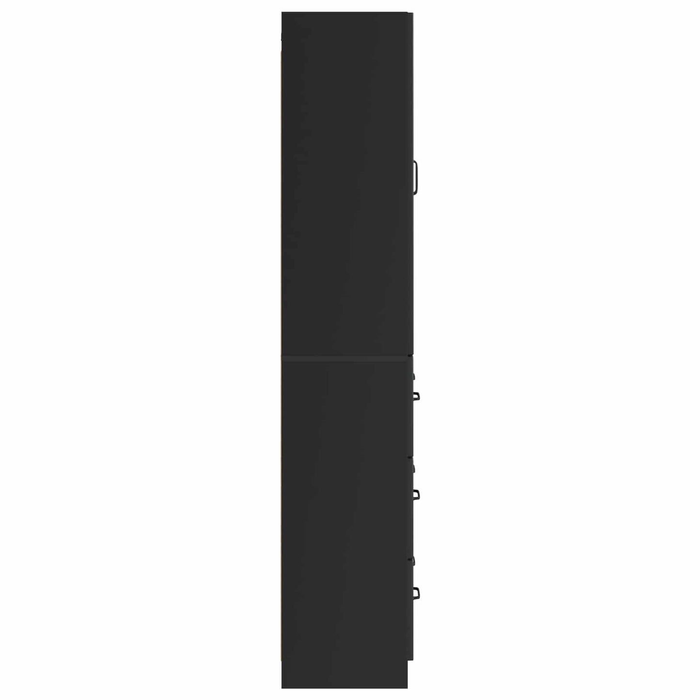 vidaXL Cabinet Set 2 pcs 66 x 34.5 x 87 cm Engineered Wood Black