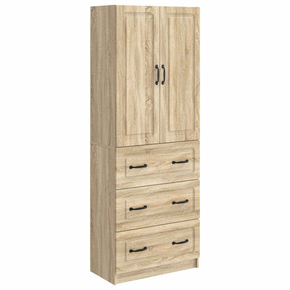 vidaXL Cabinet Set 2 pcs 66 x 34.5 x 87 cm Engineered Wood Sonoma Oak
