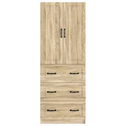 vidaXL Cabinet Set 2 pcs 66 x 34.5 x 87 cm Engineered Wood Sonoma Oak