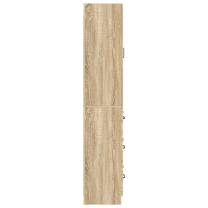vidaXL Cabinet Set 2 pcs 66 x 34.5 x 87 cm Engineered Wood Sonoma Oak