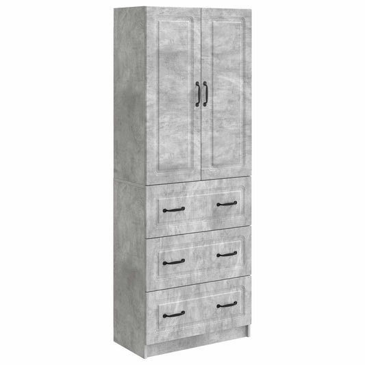 vidaXL Cabinet Set 2 pcs Concrete Grey 66 x 34.5 x 87 cm