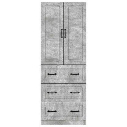 vidaXL Cabinet Set 2 pcs Concrete Grey 66 x 34.5 x 87 cm