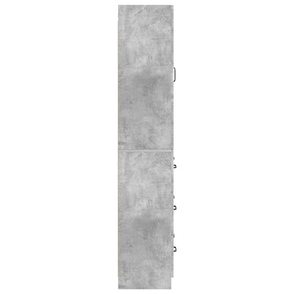 vidaXL Cabinet Set 2 pcs Concrete Grey 66 x 34.5 x 87 cm