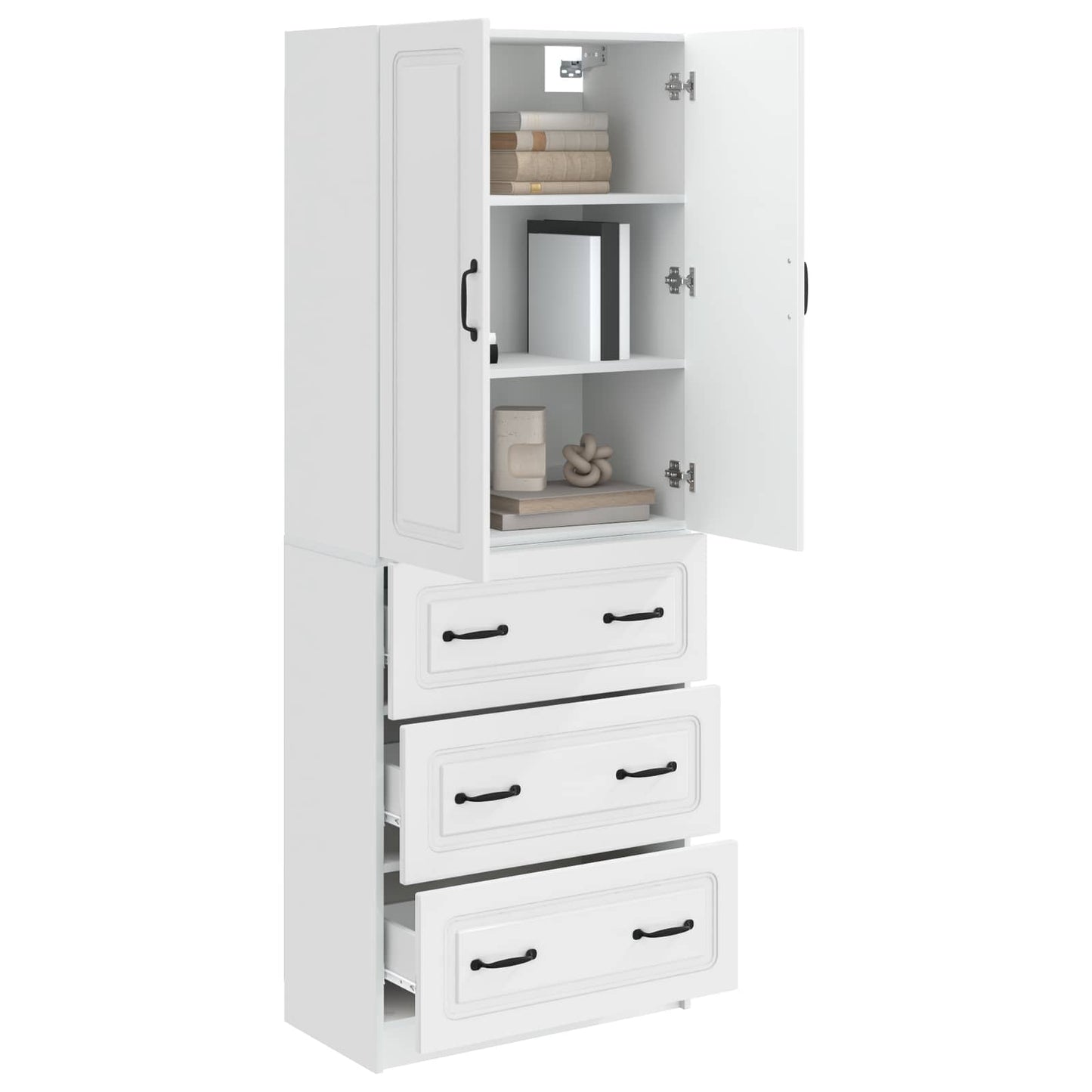 vidaXL Cabinet Set 2 pcs 66 x 34.5 x 87 cm Engineered Wood