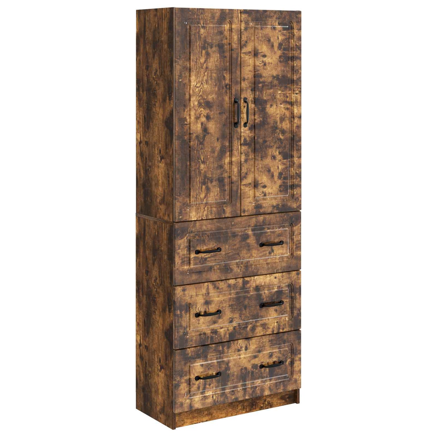vidaXL Cabinet Set 2 pcs Smoked Oak 66 x 34.5 x 87 cm Engineered Wood