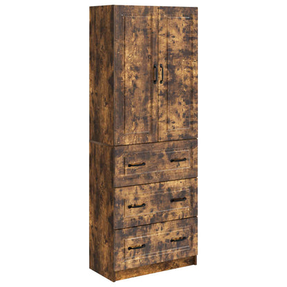 vidaXL Cabinet Set 2 pcs Smoked Oak 66 x 34.5 x 87 cm Engineered Wood