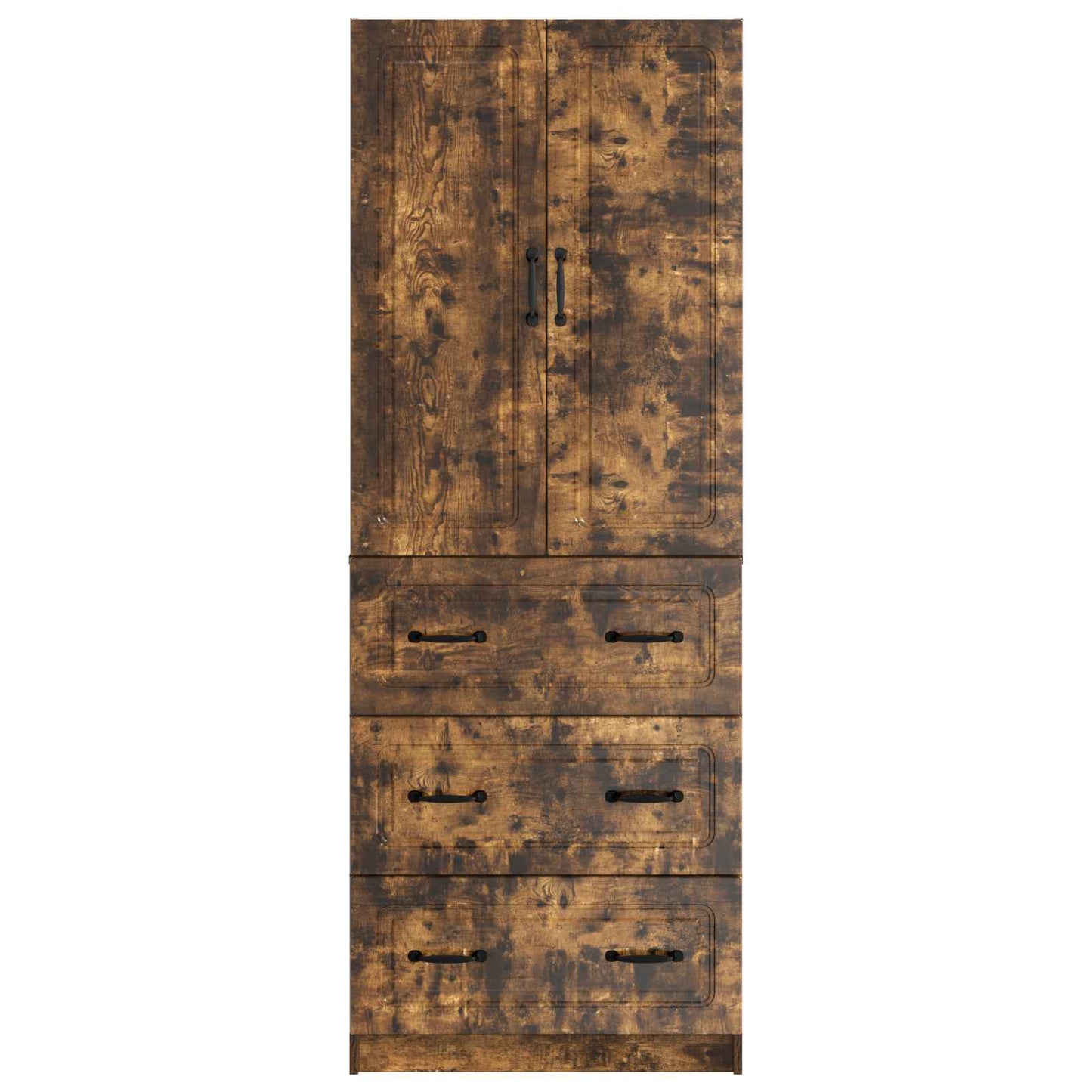 vidaXL Cabinet Set 2 pcs Smoked Oak 66 x 34.5 x 87 cm Engineered Wood
