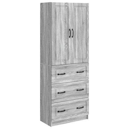 vidaXL Cabinet Set 2 pcs Grey Sonoma 66 x 34.5 x 87 cm Engineered Wood
