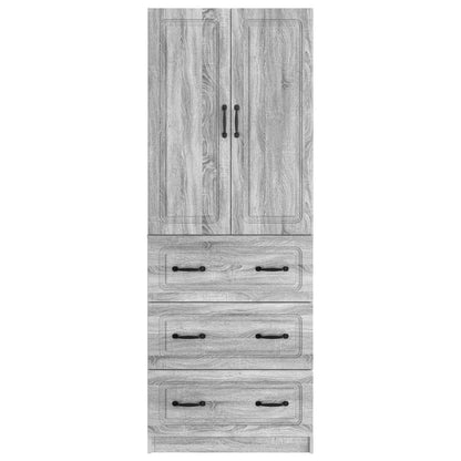 vidaXL Cabinet Set 2 pcs Grey Sonoma 66 x 34.5 x 87 cm Engineered Wood