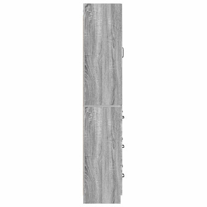 vidaXL Cabinet Set 2 pcs Grey Sonoma 66 x 34.5 x 87 cm Engineered Wood