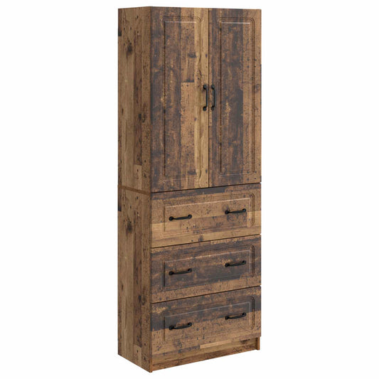 vidaXL Cabinet Set 2 pcs Old Wood 66 x 34.5 x 87 cm Engineered Wood