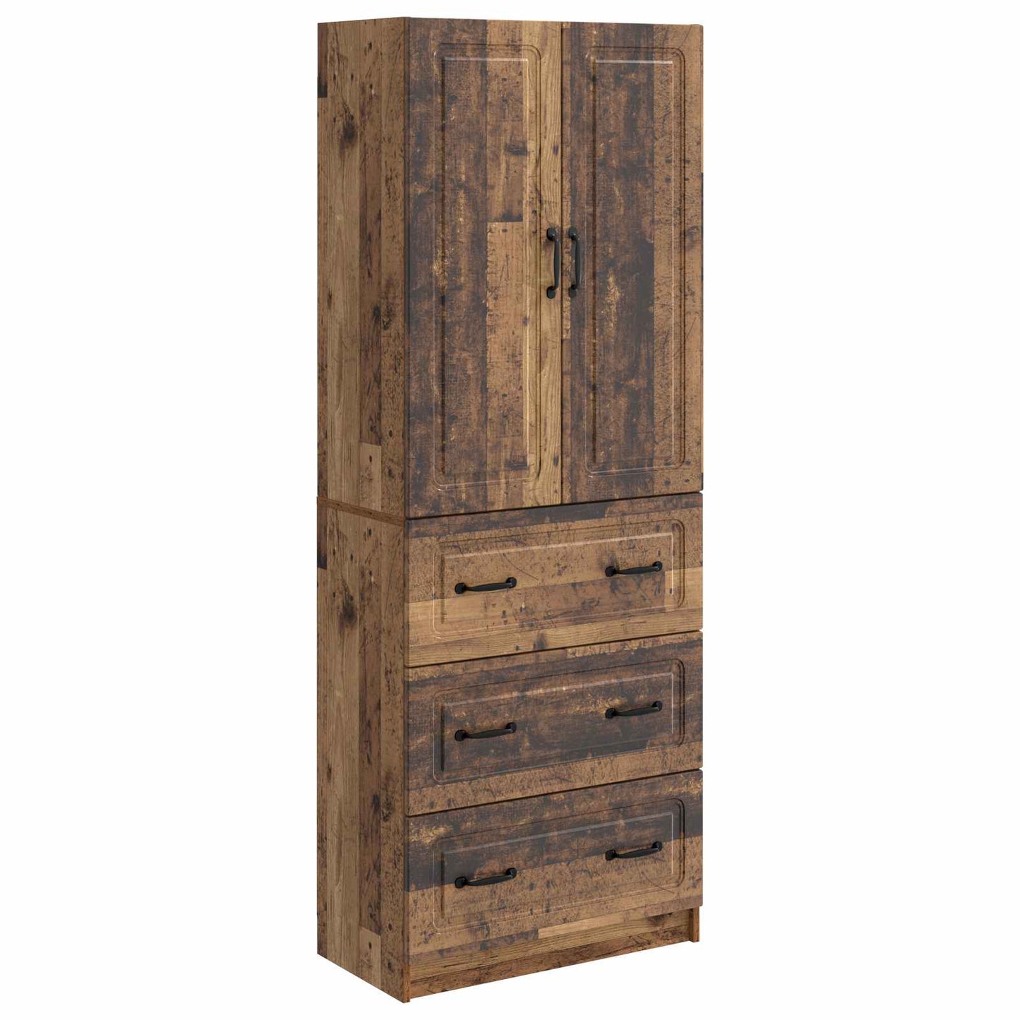 vidaXL Cabinet Set 2 pcs 66 x 34.5 x 87 cm Engineered Wood Old Wood