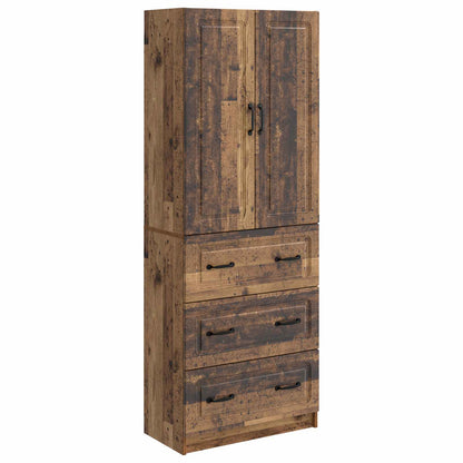vidaXL Cabinet Set 2 pcs 66 x 34.5 x 87 cm Engineered Wood Old Wood